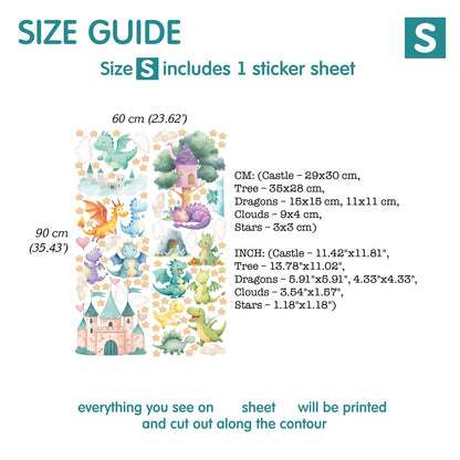 Dragons Wall decals 14.33