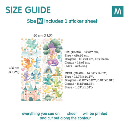 Dragons Wall decals 14.33