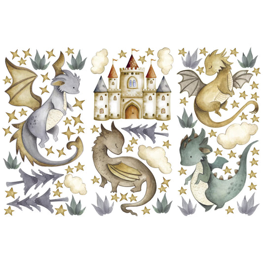 Dragons Wall decals 14.31