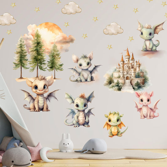 Dragons Wall Decals 14.7