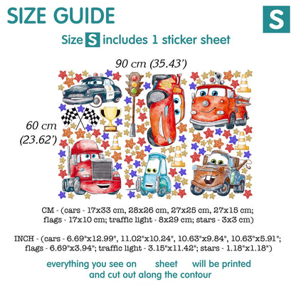 Cars Wall Decal 99.2