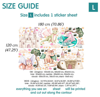 Dragons Wall decals 14.35