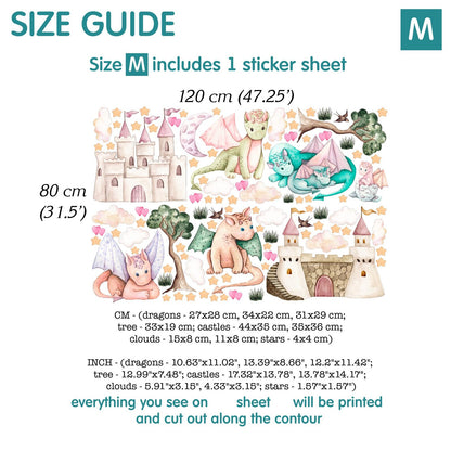 Dragons Wall decals 14.35