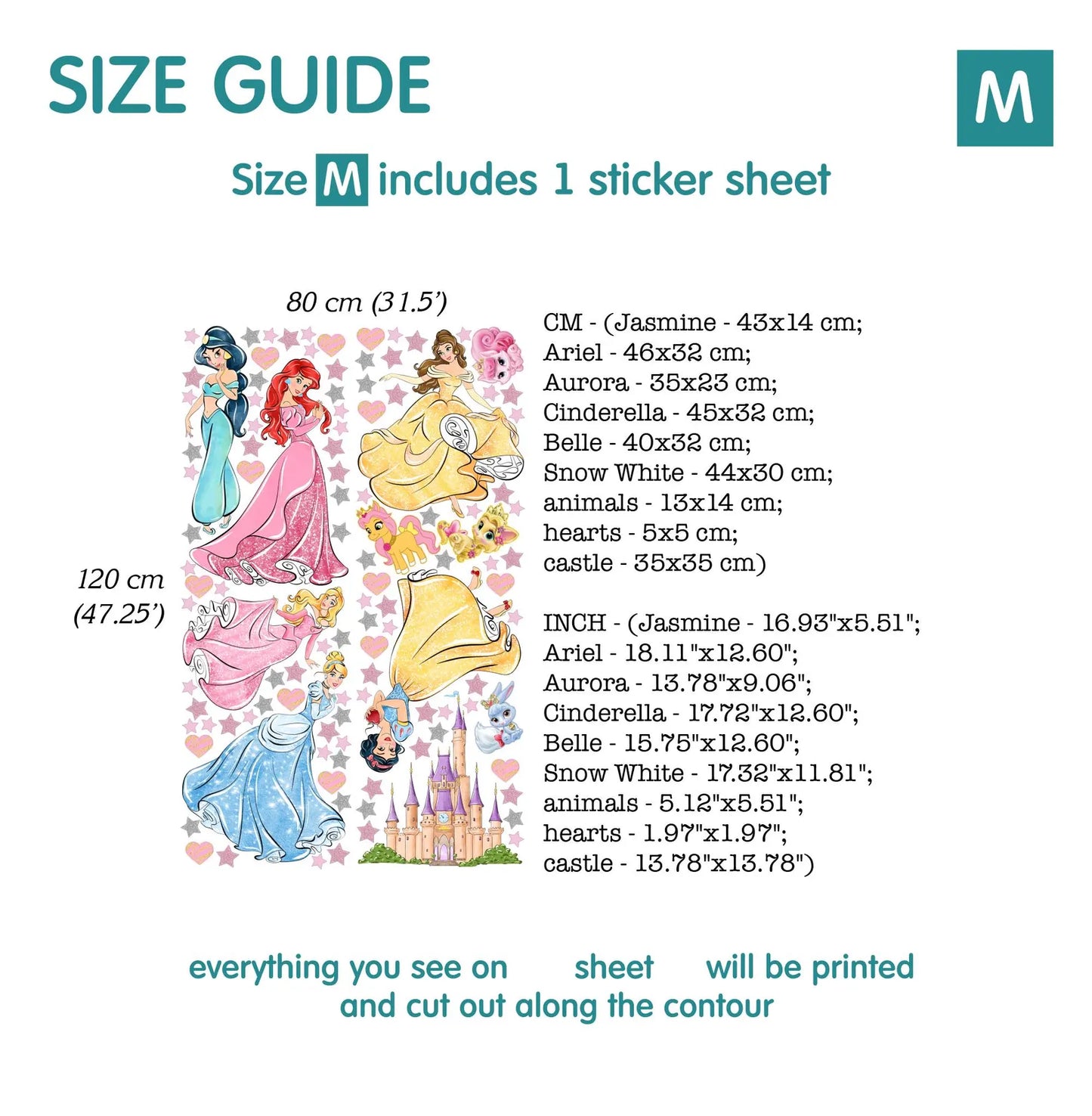 Princess Wall Decal 1.47