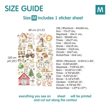 Farm Animal Wall Decals 13.11