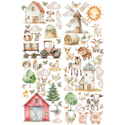 Farm Animal Wall Decals 13.11