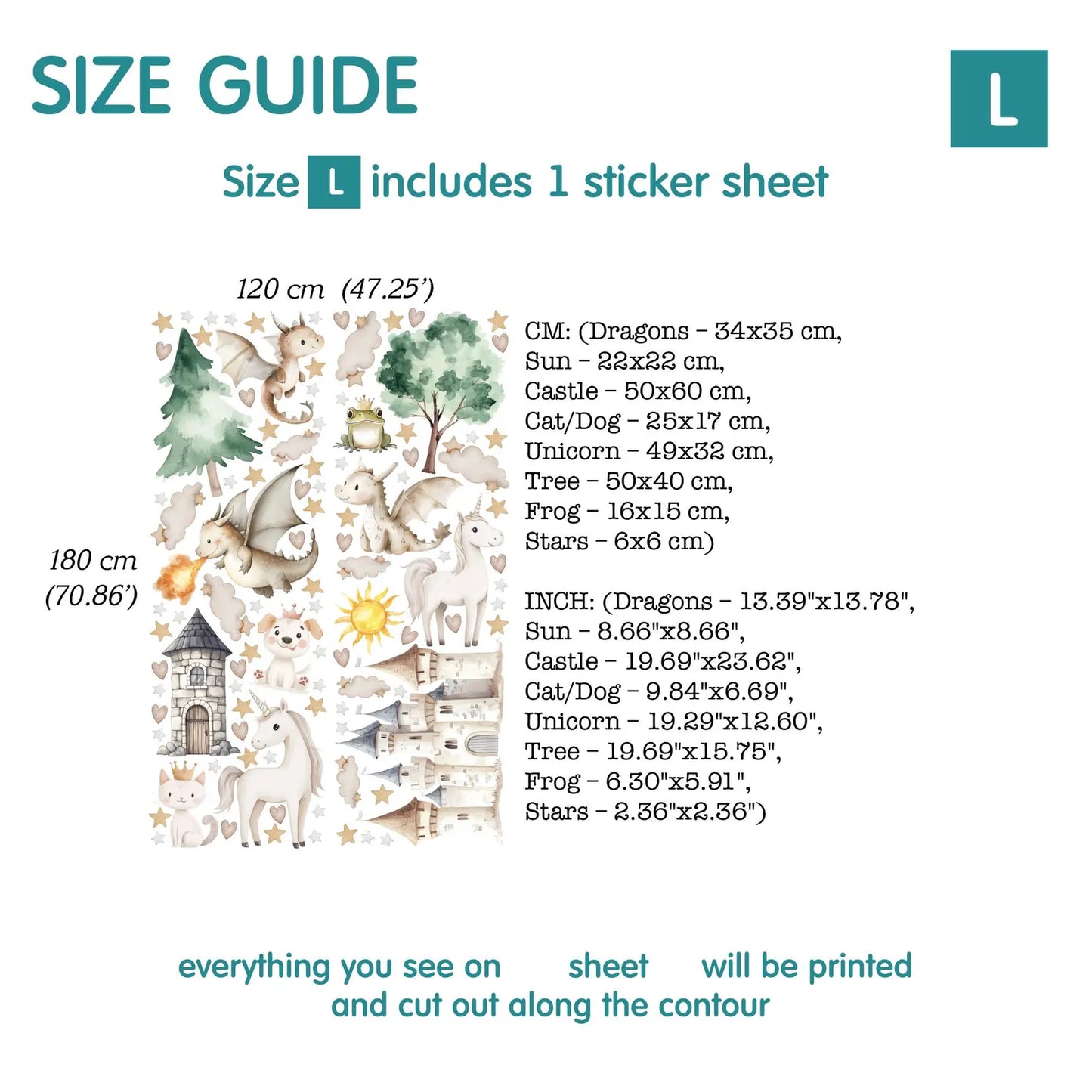 Dragons Wall decals 14.34