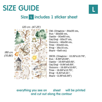 Dragons Wall decals 14.34