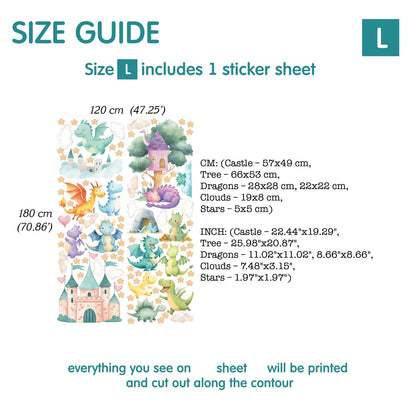 Dragons Wall decals 14.33