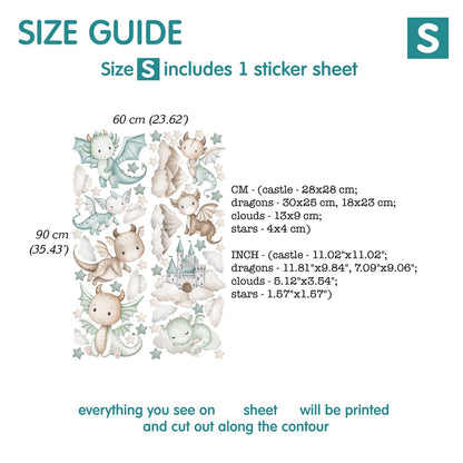 Dragons Wall decals 14.32