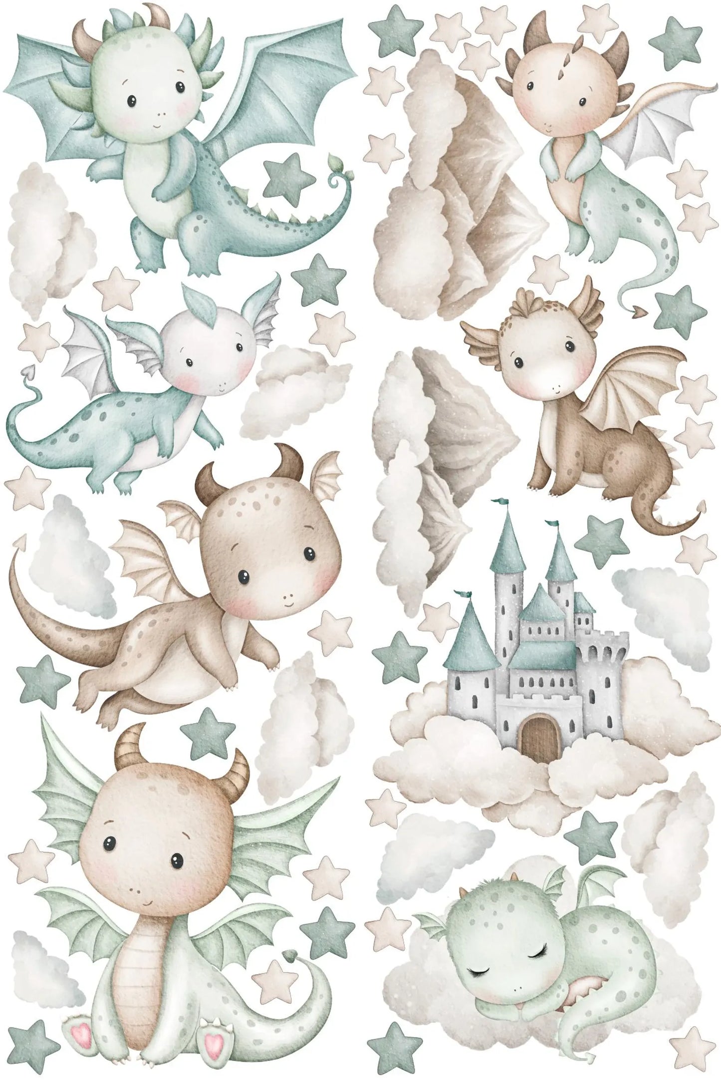 Dragons Wall decals 14.32