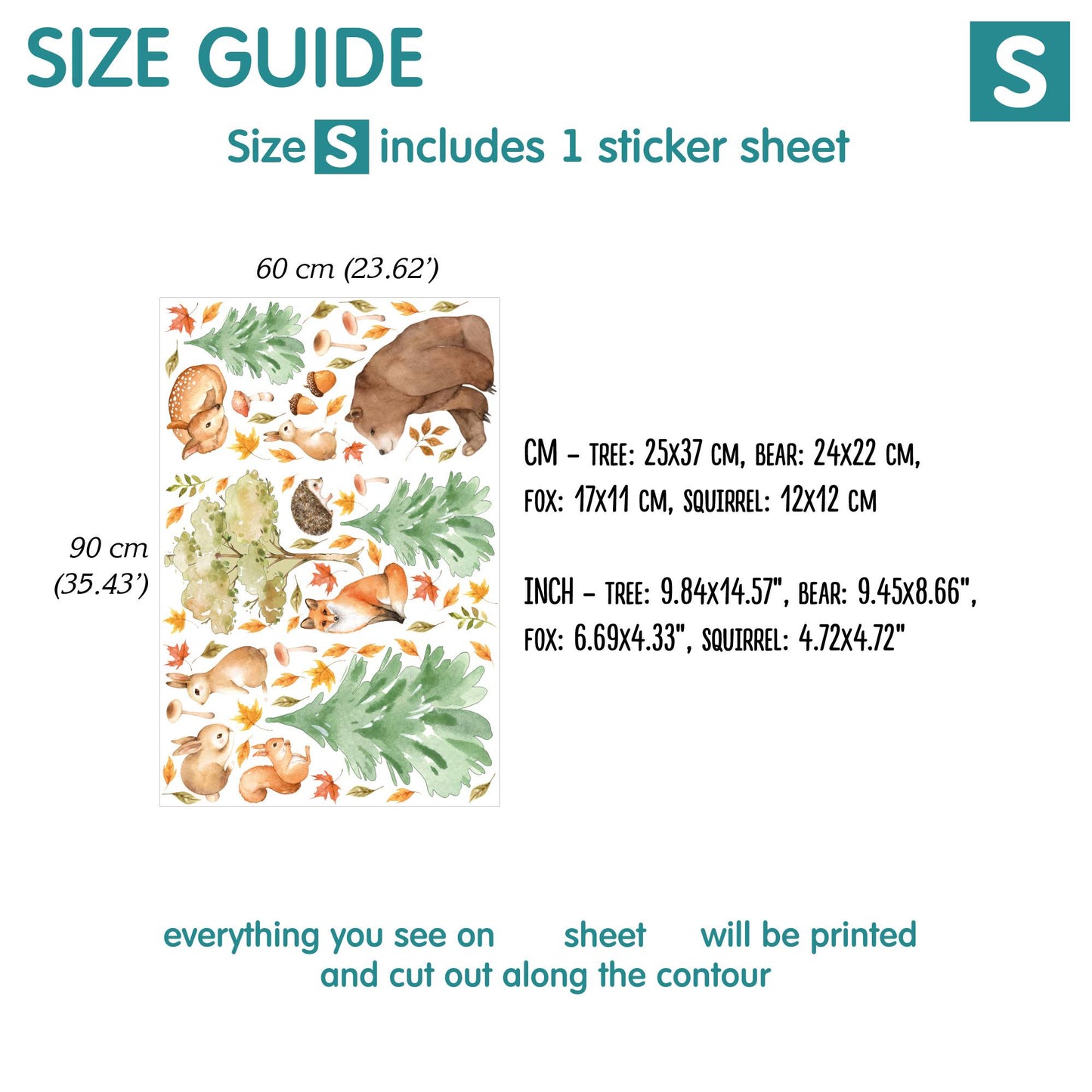 Forest Wall decals 7.0