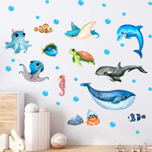 Ocean Wall Decals 15.2