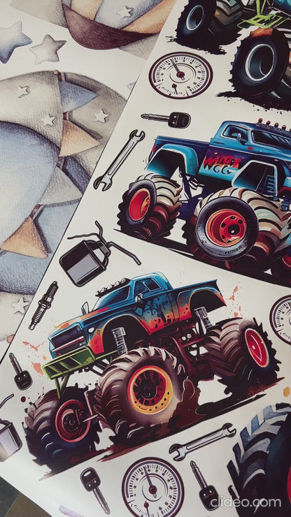 Monster Truck Wall Decals 2.0