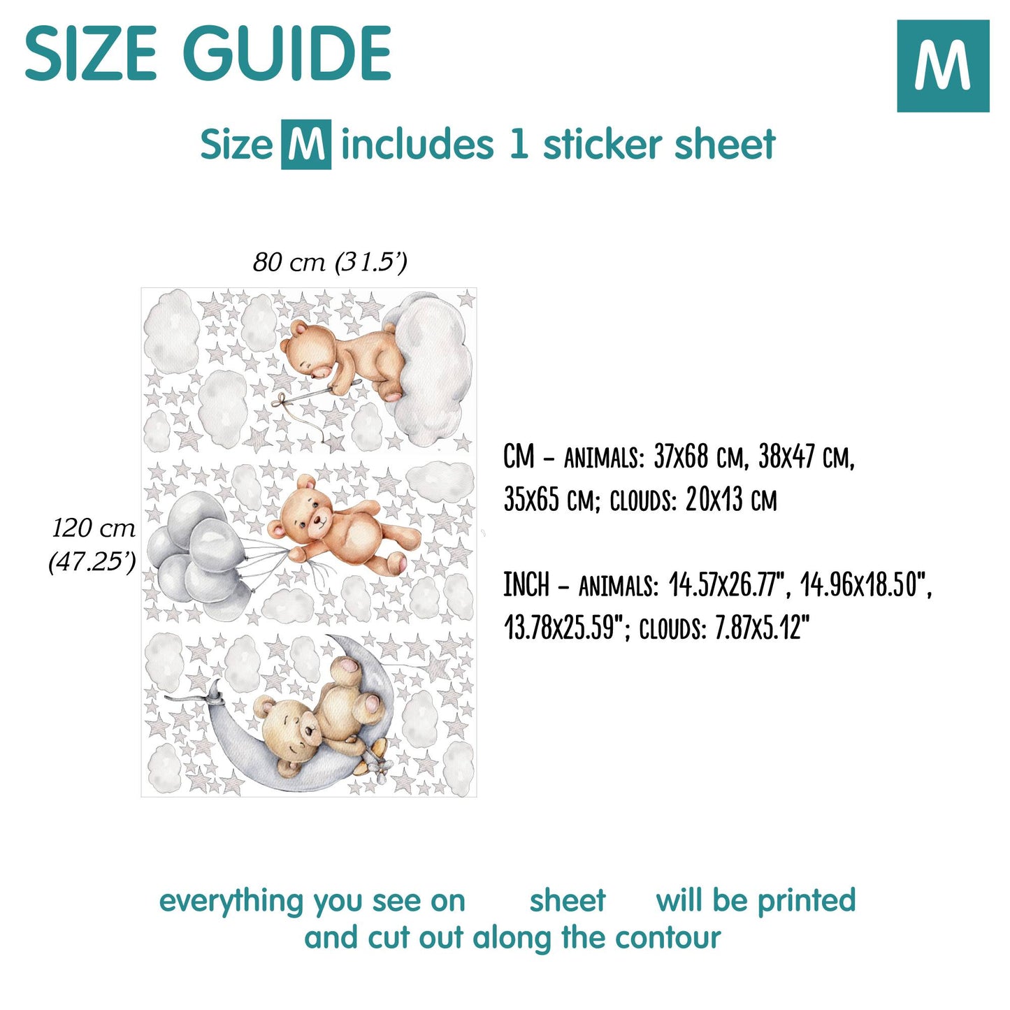 Teddy bears Wall Decals