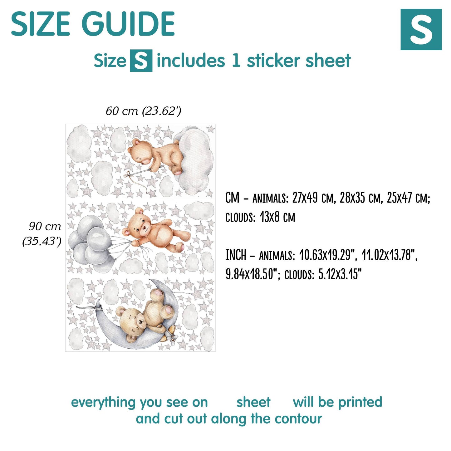 Teddy bears Wall Decals