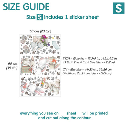 Bunnies Wall Decals 7.26